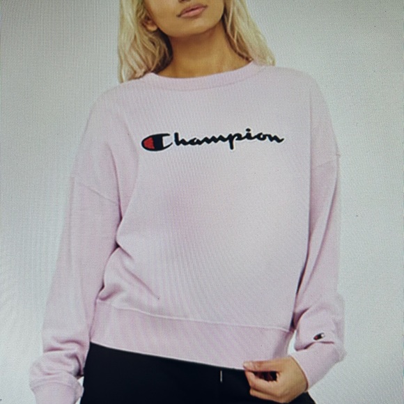 Champion Light Pink Powerblend Crewneck Sweatshirt. Size L. NWOTGS - Picture 1 of 6